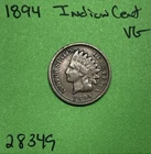 1894 Indian Head Cent / Penny 1c VG Very Good