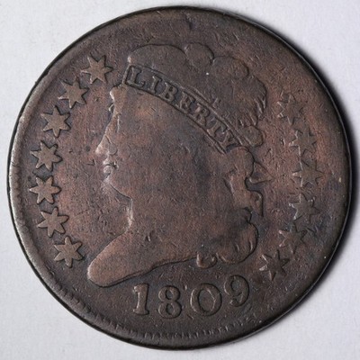 1809 Classic Head Half Cent FINE E113 VIFM