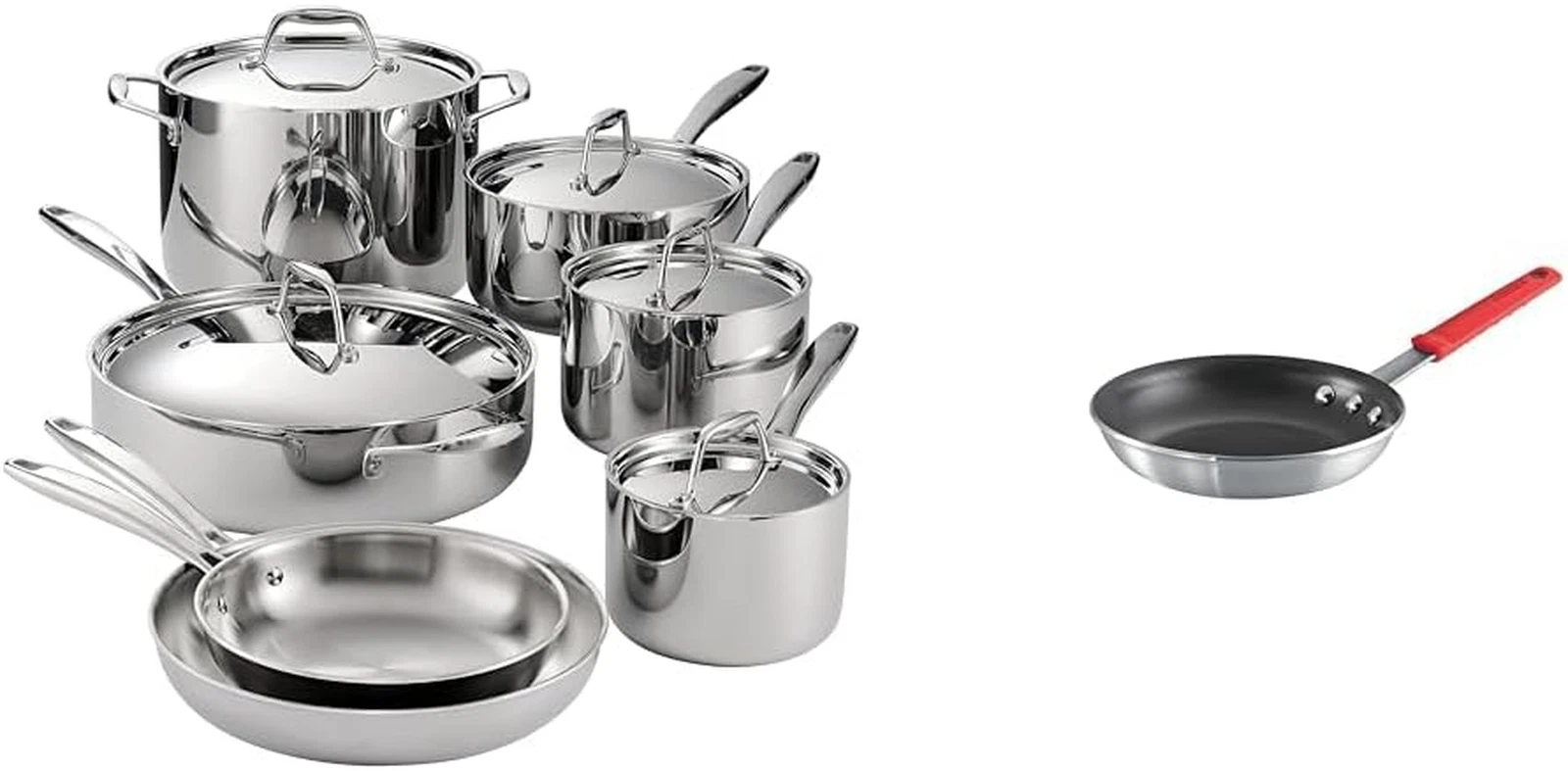 12-Piece Tri-Ply Cookware Set with Fry Pans - Model 80114/534DS