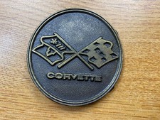 Bronze Tone Corvette Belt Buckle 1968 