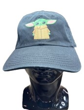 Star Wars Grogu Baby Yoda Hat Black Adjustable Dad Cap Disney