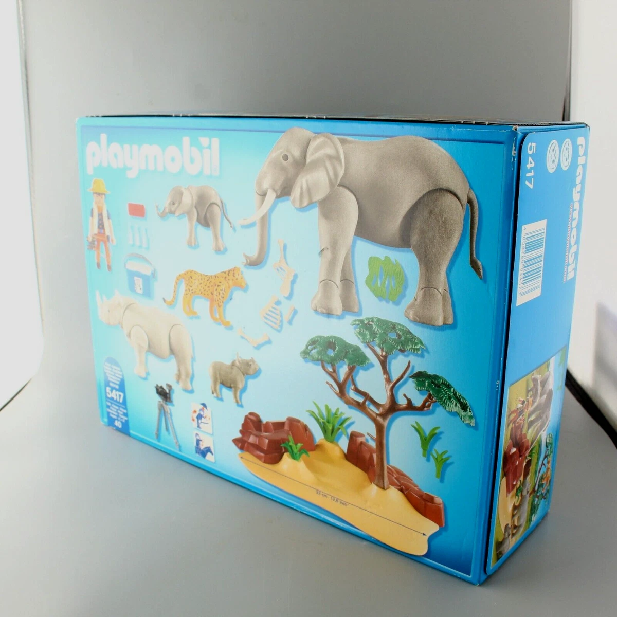 PLAYMOBIL 5417 WILDLIFE ANIMALS ELEPHANT RHINO CHEETAH AFRICAN
