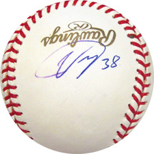 Ubaldo Jimenez Autographed 2009 World Baseball Classic Baseball