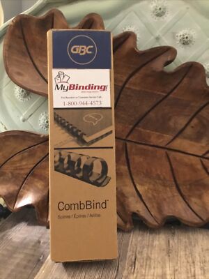 GBC MyBinding CombBind spines green 1/4  / 6mm 100 count Book Binding