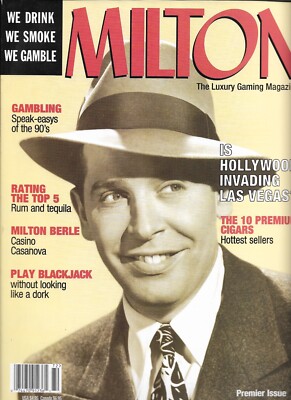 MILTON Magazine Luxury Gambling - PREMIER Issue 1997  BLACKJACK - POKER,etc.