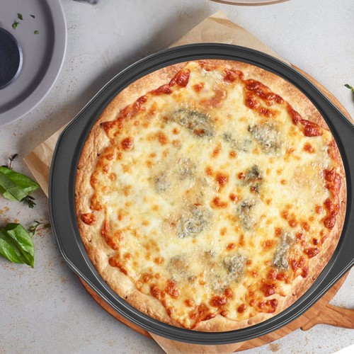 2 Pack Non-Stick Pizza Pan 12 Inch Carbon Steel Pizza Tray With Holes Round P... - Picture 7 of 8