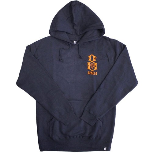Rebel8 Logo Pullover Hoodie Navy - 第 1/2 張圖片