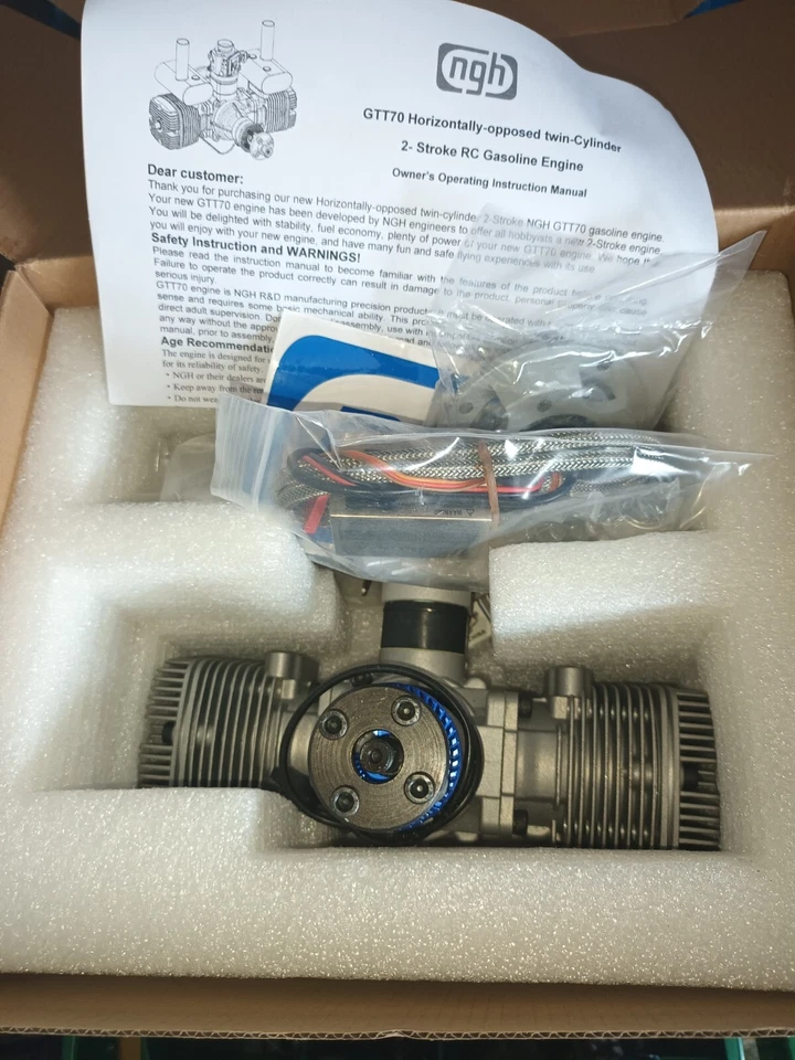 NGH Boxermotor 70ccm Benziner neu, nicht gelaufen - Bild 2 von 2