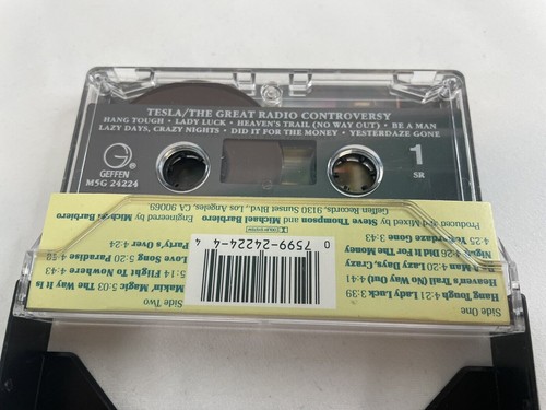 TESLA Cassette Tape Lot x6 Bust Five Man Mechanical Radio GREAT WHITE Bitten Shy - Picture 16 of 18