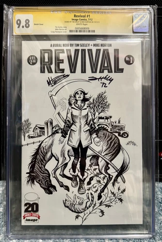 Revival #1 CGC SS 9.8 NM/MT SKETCH VARIANT Signed by Tim Seeley Mike Norton HOT