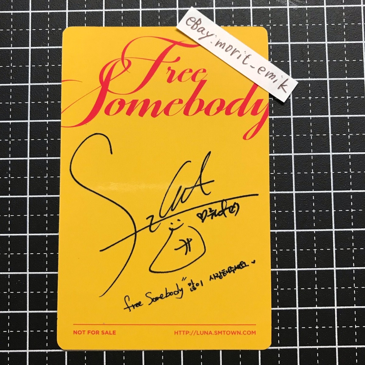 f(x) LUNA ルナ Free Somebody 台湾盤 トレカ f(x) fx LUNA SOLO 1st Mini Album - Free Somebody - official
