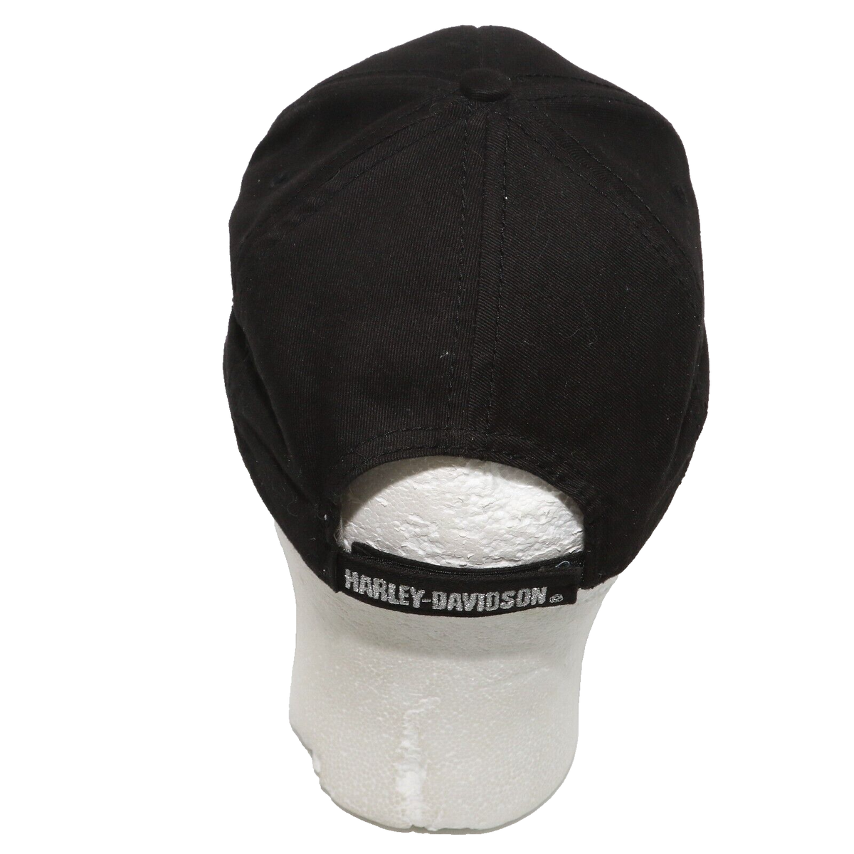 Harley Davidson hat, black with silver adjustable cap hat | eBay display picture 1