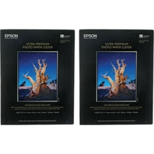 2 Packs Epson 8.5x11 Premium Ultra Luster Photo Paper, Total 100 Sheets  
