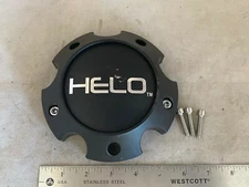 HELO Wheels Flat Black Wheel Rim Hub Cover Center Cap 5 Lug 1079L145A S057L145A