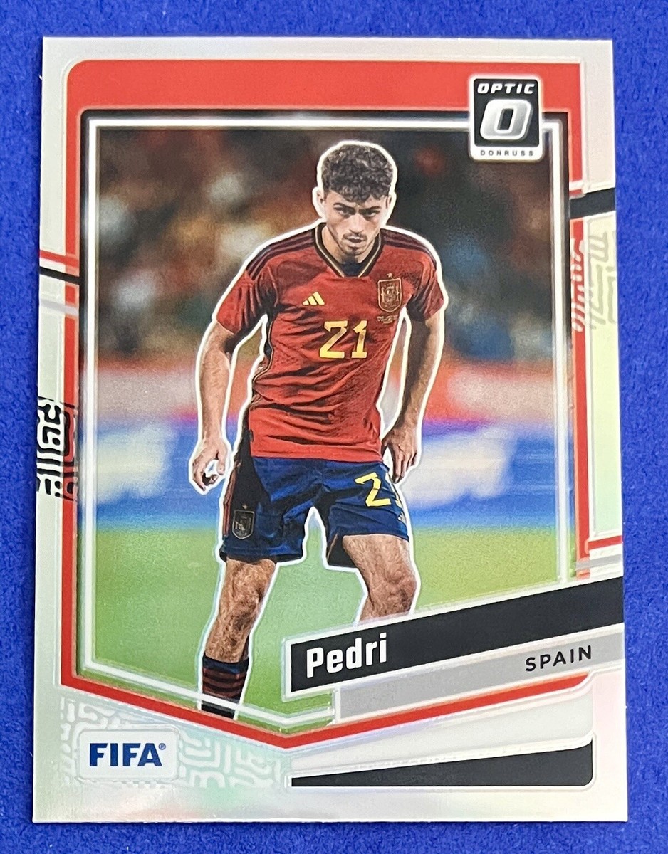 Pedri 2023-24 Donruss FIFA OPTIC HOLO SILVER PRIZM Card #52