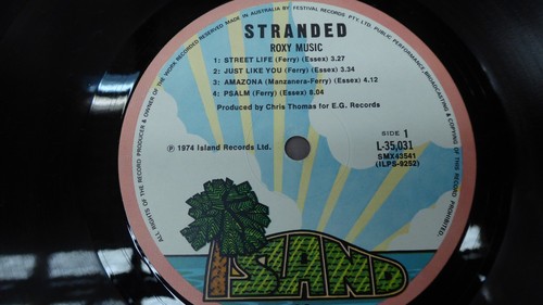 ROXY MUSIC STRANDED 1973 ISLAND GATEFOLD RECORD LP VINYL - Picture 3 of 8