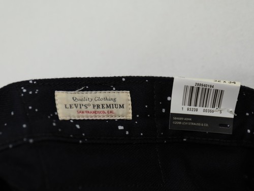 Levi's x Star Wars 501 Jeans Size 32/34 Galaxy Print Black 288940194 Slim Taper - Picture 10 of 13