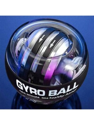 Gyro Ball Power Trainer Ball Wrist  Strengthening Forearm Exerciser, LED Lighted