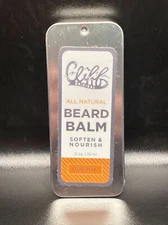 Cliff Original All Natural Beard Balm - Travel/Mini Size Tin (0.5 oz) Brand New