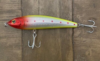 yellow red - 5 1/2 inch Stick-bait 2.GT,TUNA , MAHI ,KING FISH YELLOW TAIL