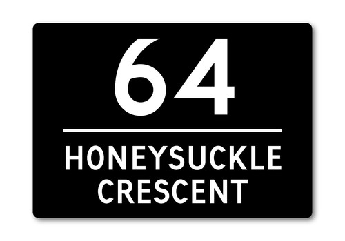 Personalisiertes Hausschild Metallschild. Namensschild. Maßgeschneiderte Türnummer, Straße - Bild 8 von 14