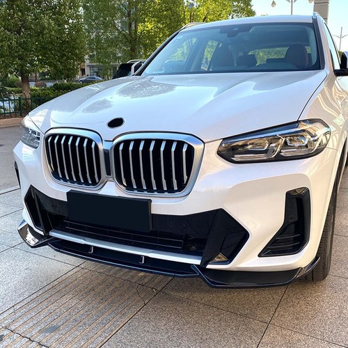 For 2022 2023 2024 BMW G01 X3 X4 M~Sport Front Bumper Lip Splitters Gloss Black - Picture 3 of 13