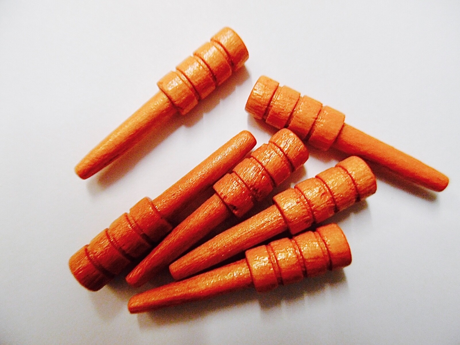 6 painted wood cribbage pegs crib game piece Seconds CHECK SIZE MULTI