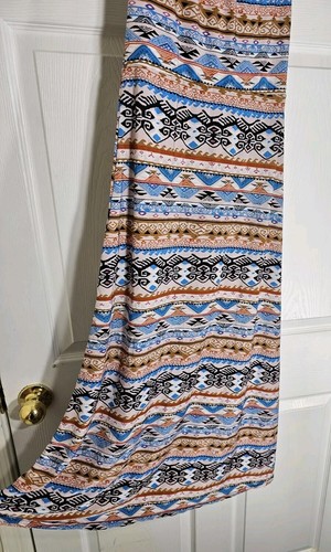 Win Win Convertible Maxi Skirt Dress Women's M Multicolor Polyester Sleeveless - Picture 3 of 6