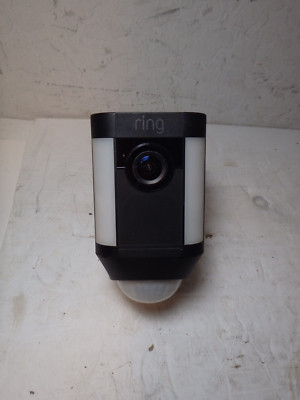 Ring 5AT3S8 Spotlight Cam Battery Security HD Two-Way Talk Outdoor Camera Black