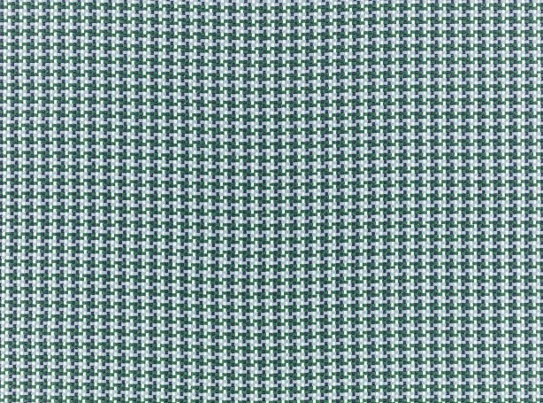Romo OUTDOOR Houndstooth Weave Fabric- Coco Outdoor / Forest 1.50 yd 7953/04 - Image 3 of 3
