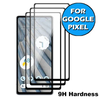 Full Screen Panzerfolie für Google Pixel 9 Pro XL 8 9 Pro 7A 6 Cover Schutz Glas - Bild 1 von 4