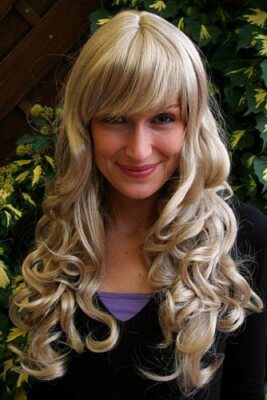 WIG ME UP Engel-Perücke - Blond, Lang & Lockig, 65 Cm, Kunstfaser, Mit Kopfhautimitat Für Natürlichen Look