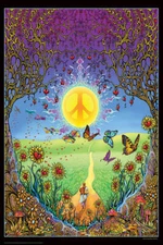 Back to the Garden of Peace by Mike Dubois Poster 24.5" x 36.5" Laminated