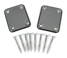 2pc. Chrome Electric Guitar Neck Attachment Plates