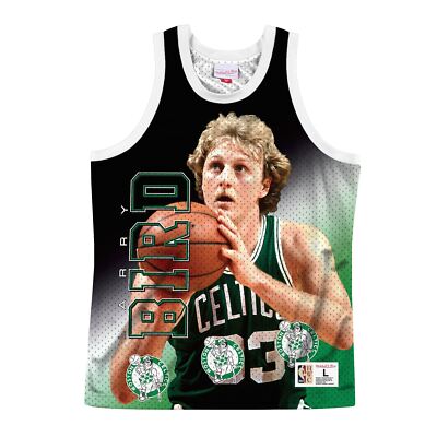 Mens Mitchell Ness NBA Behind The Back Tank Boston Celtics Larry Bird 