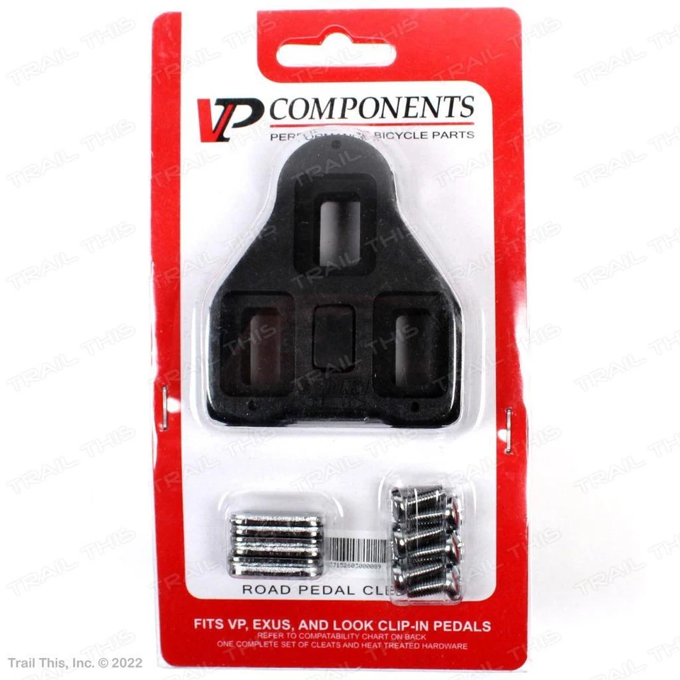 Botines de pedal de bicicleta de carretera flotador fijo VP VP-ARK-1 0° se adapta a Look Delta negro Foto 2 de 3