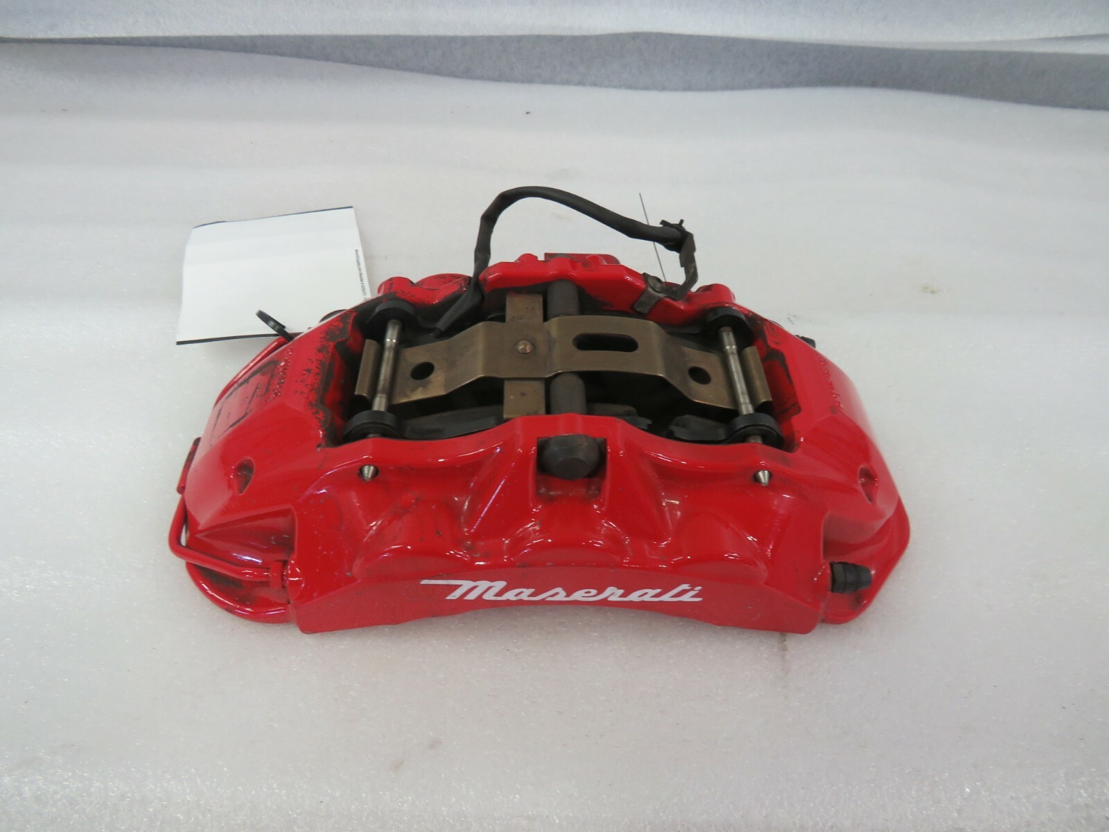 2014 Maserati Quattroporte, LH, Left Front Caliper, Red, Used, P/N 670032713