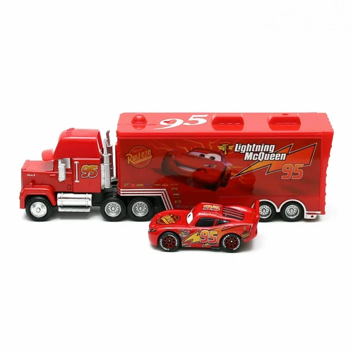 Pixar Cars Lightning McQueen Mack Truck Auto Lkw Car 1:55 Diecast Spielzeug Toy - Bild 3 von 11