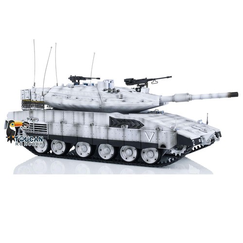 Henglong RC Military Tank BB IR Barrel Recoil 1/16 IDF Merkava MK IV 3958 360° - Picture 11 of 12