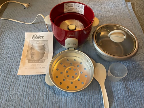 Oster 4722 6-Cup Rice Cooker steamer - Red - Nice,  New but not original box