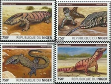 Niger 3755-3758 (complete. issue.) MNH 2015 Eidechsen