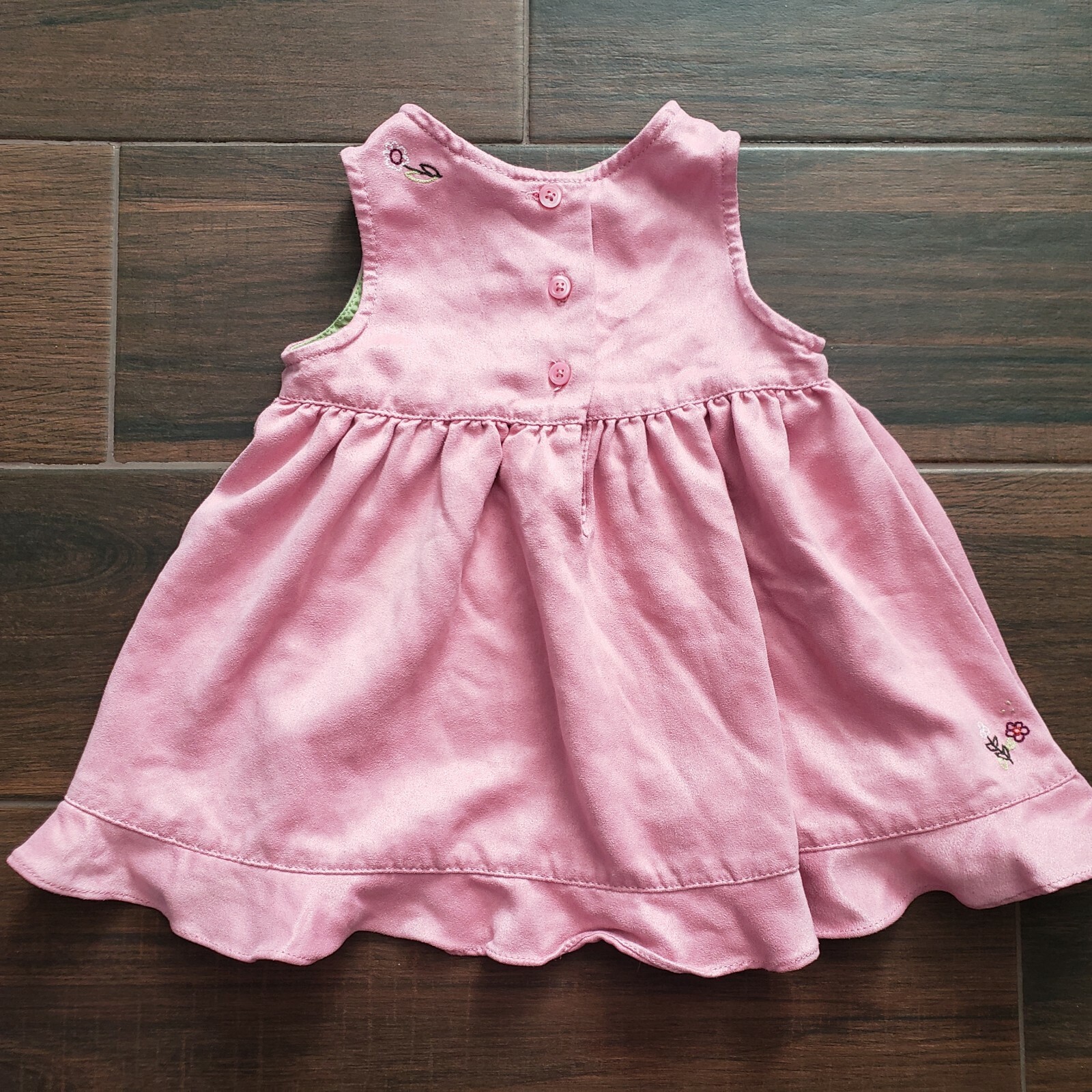 Baby Gap Girls Pink Dress w/ Embroidered Flowers 36 Months eBay