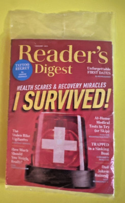 READERS DIGEST Magazine February 2025 'Health Scares & Recovery ...' NEW Sealed