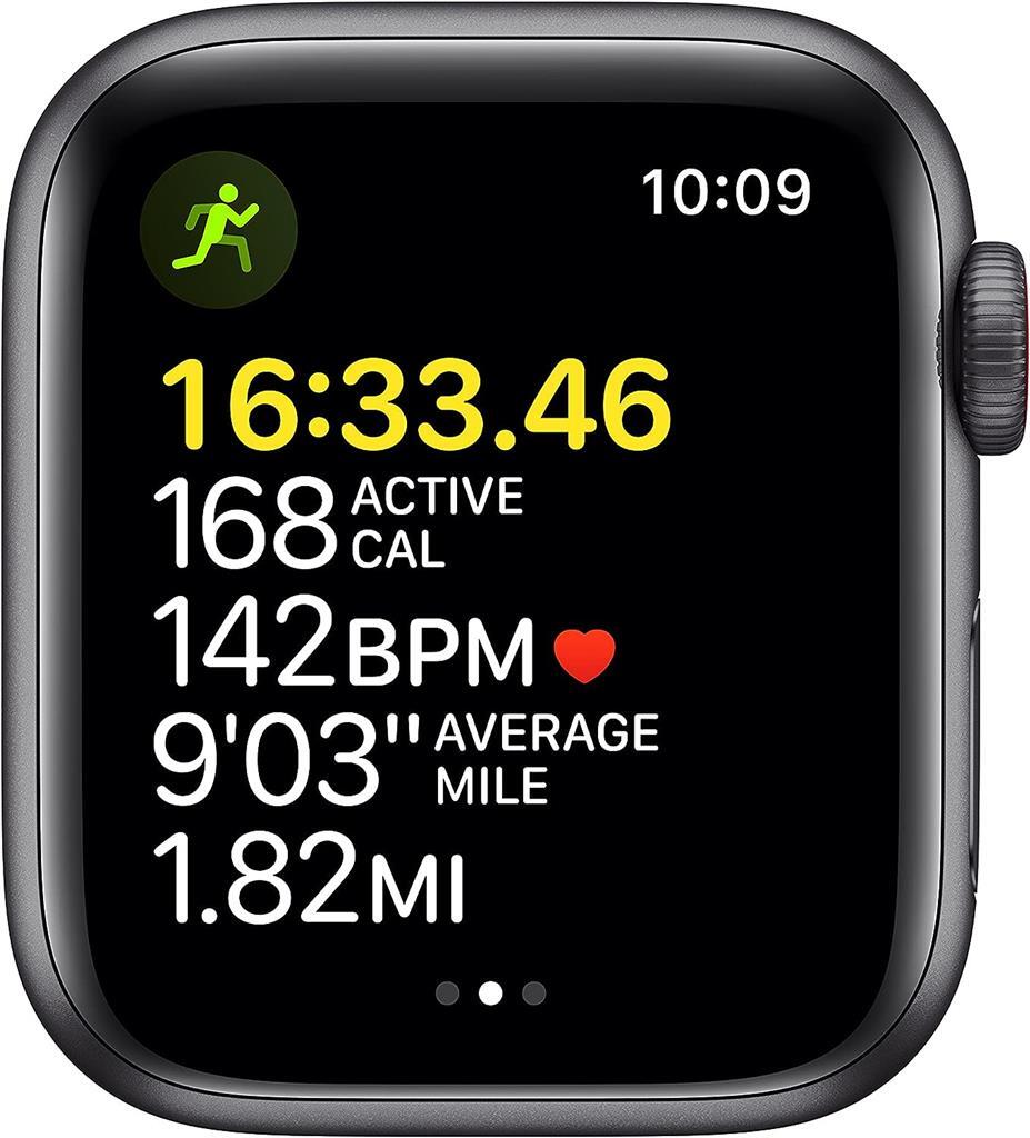 Apple Watch Series 4 44mm Space Gray Aluminum Case Black