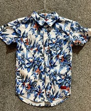 Boys Hawaiian Print Shirt Size 3/4T