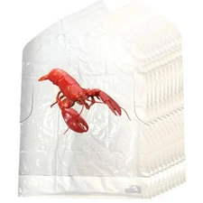 Lobster Bibs- 25 Disposable Bibs for Crawfish Boil, Seafood Fest, or Home...