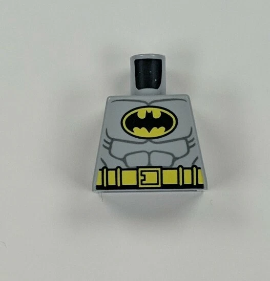 no arms LEGO Batman Head 2006 Minifigure TORSO 7779 7780 7782 Gray Grey Light