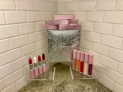 #ad MAC 2020 Frosted Fireworks Holiday Collection Lipstick and Lipglass $34.20