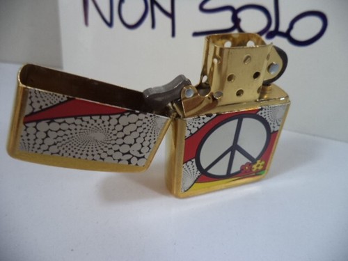 zippo lighter PEACE COLOR COLLECTION SERIES BRASS NUOVO ANNO 1995 4 PIECES - Imagen 13 de 17