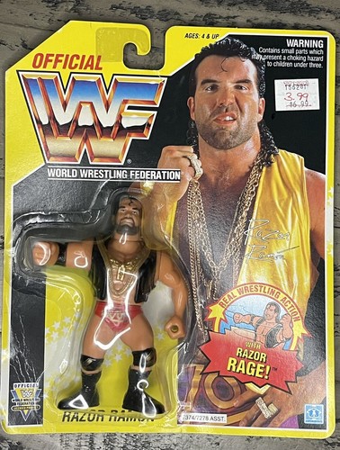 WWF RAZOR RAMON Wrestling Official Figure MOC Hasb...